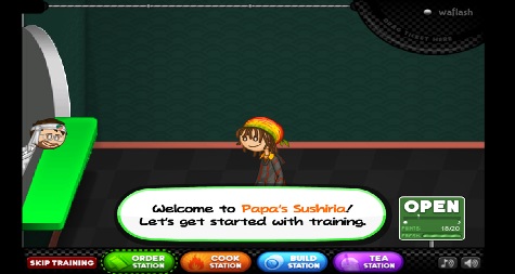 Papa's Sushiria screenshot